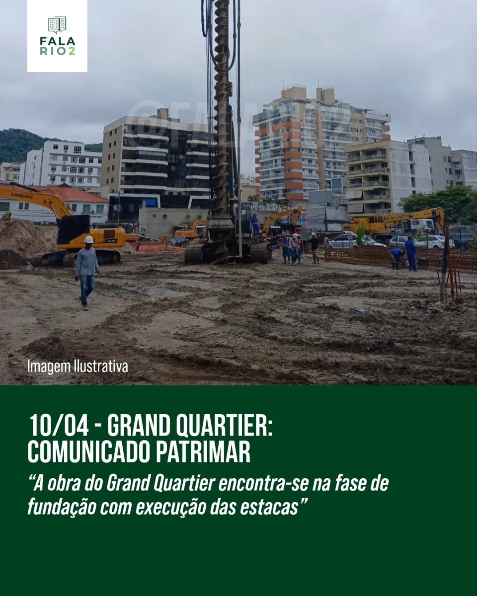 Comunicado da @patrimarengenharia a respeito do #GranQuartier