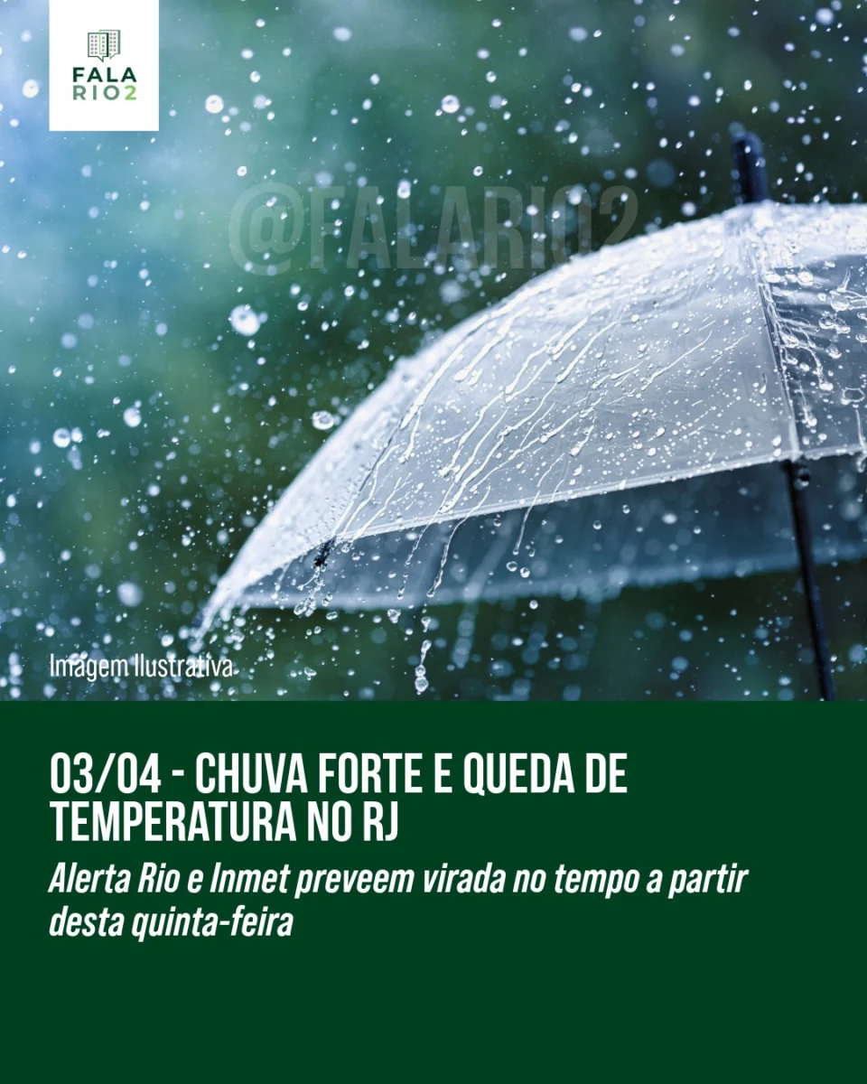 Chuva Forte e Queda de Temperatura no RJ: Fim de Semana Deve Ser de Tempo Instável