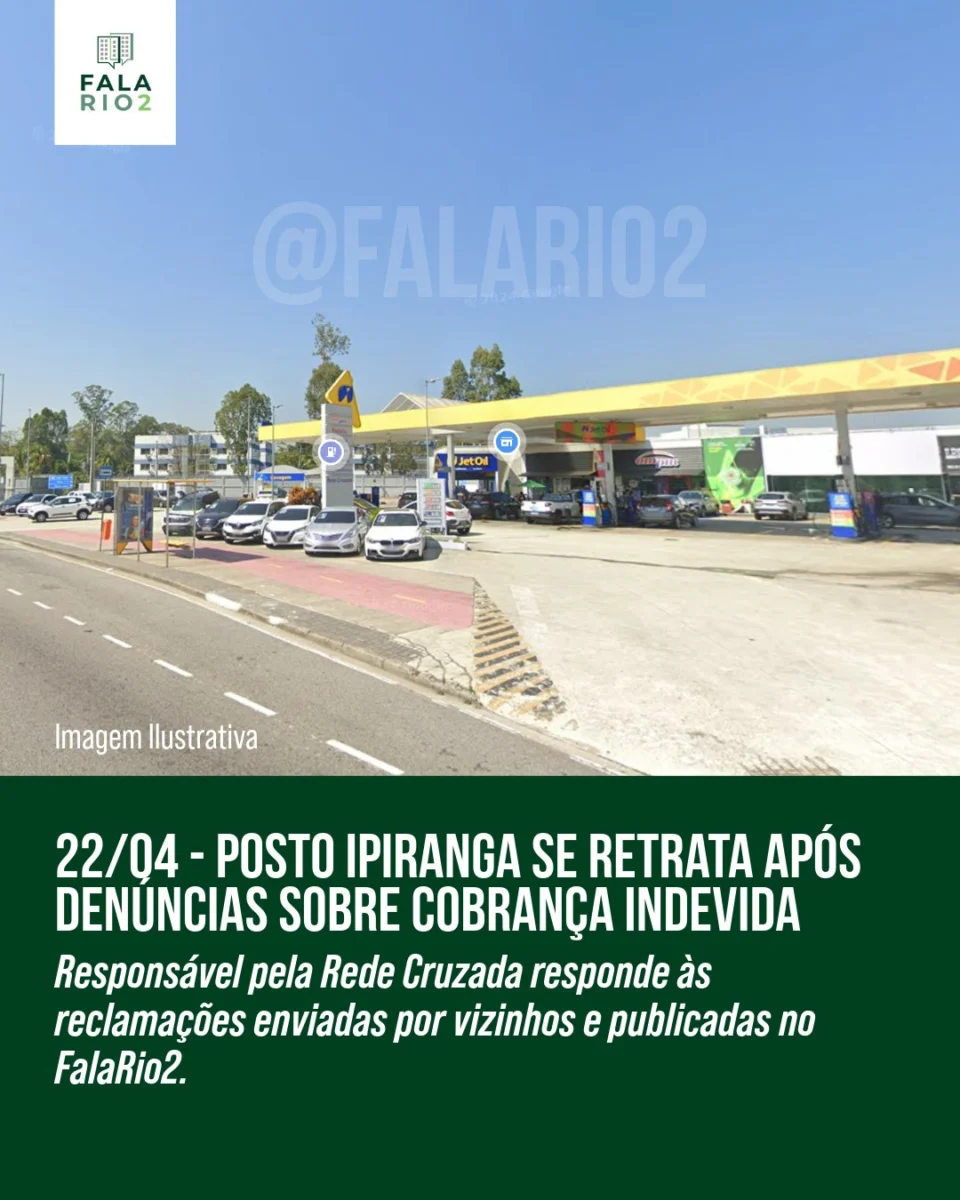 Na última semana, o FalaRio2 recebeu relatos de vizinhos sobre supostas cobranças indevidas ou ausência de desconto via PIX