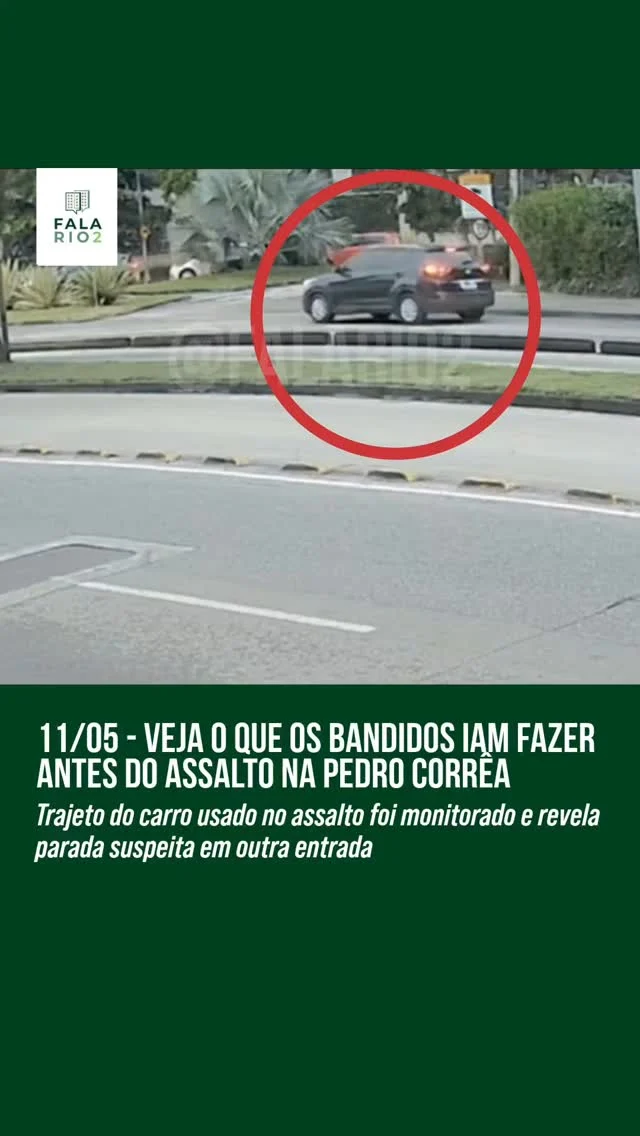 Na tarde de 11 de maio, câmeras da @eusouagabriel flagraram o assalto a um Corolla no retorno da Pedro Corrêa, em frente ao