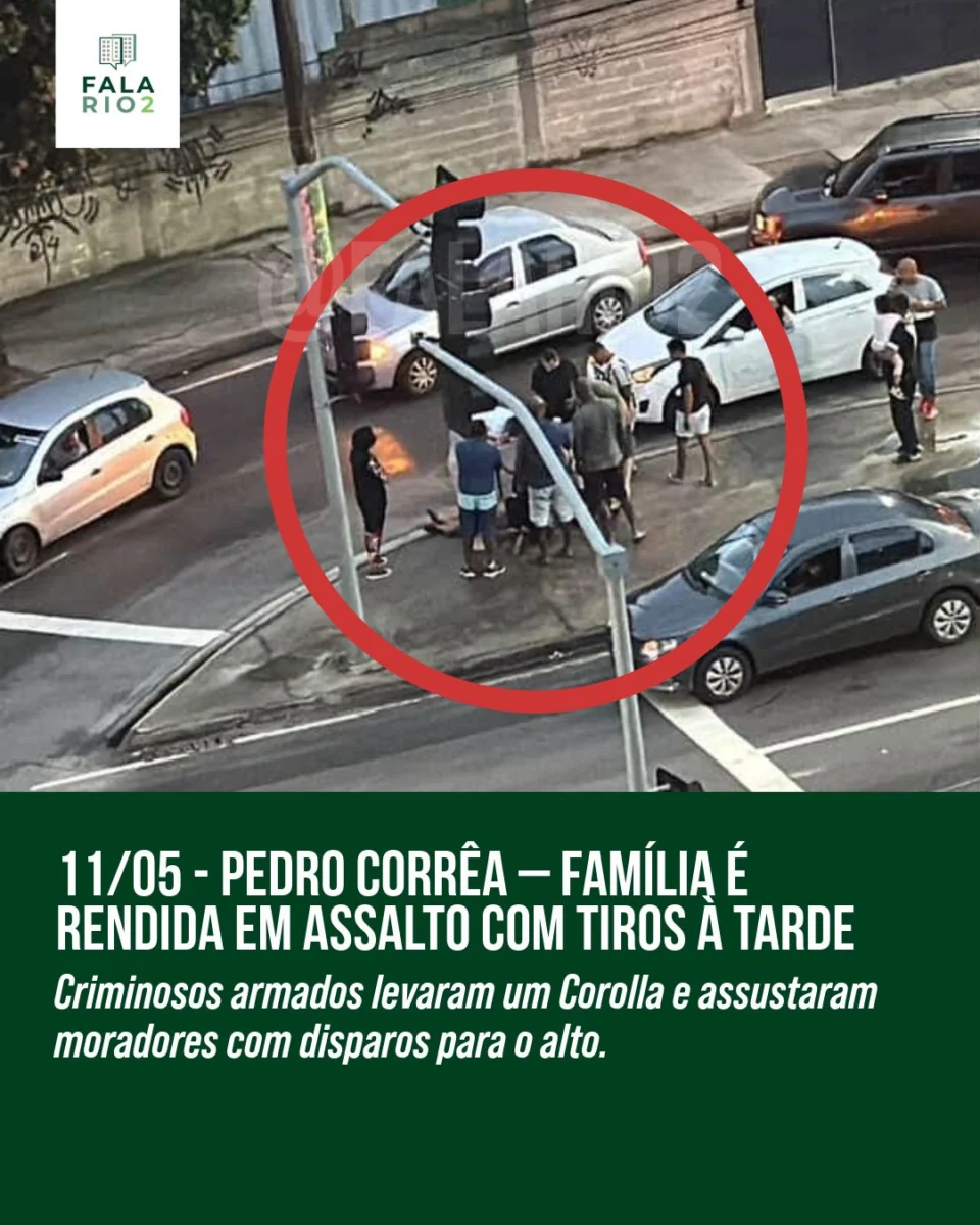 Na tarde de ontem, domingo, 11 de maio, por volta das 17h, moradores da região relataram tiros na Rua Pedro Corrêa, na