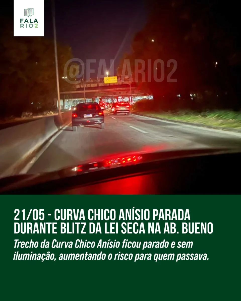 Na noite de ontem (quarta-feira, 21 de maio), uma ação da Lei Seca realizada na Avenida Abelardo Bueno, em frente ao Centro