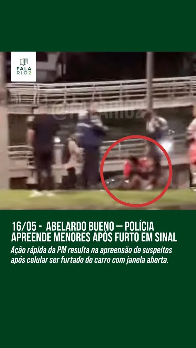 Na noite desta sexta-feira (16/05), por volta das 21h45, uma câmera registrou o momento em que a Polícia Militar abordava