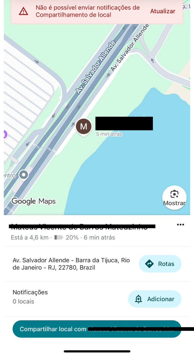Rastreio Iphone Roubado na Barra Olímpica