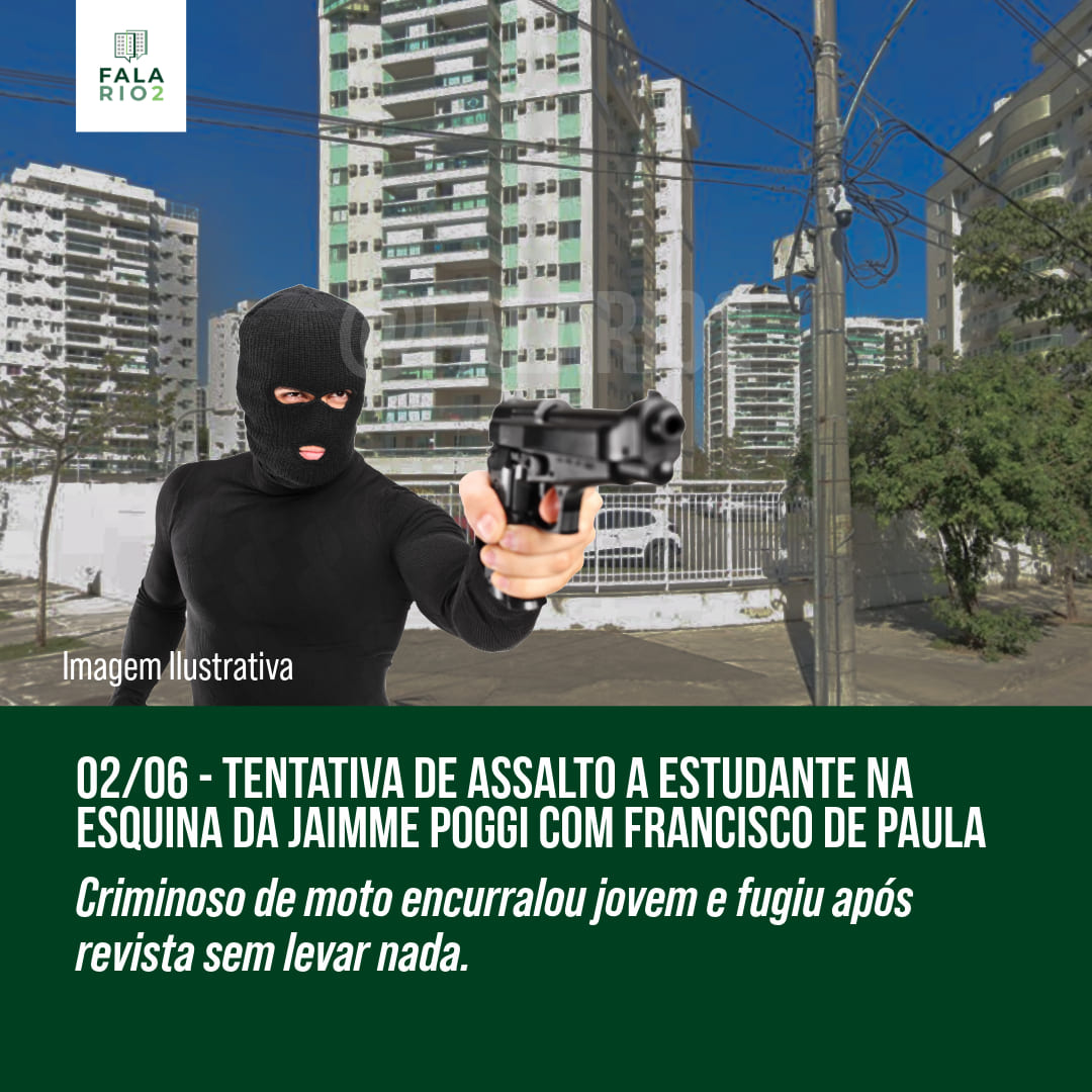 Tentativa de Assalto a Estudante na Esquina da Jaime Poggi com Francisco de Paula