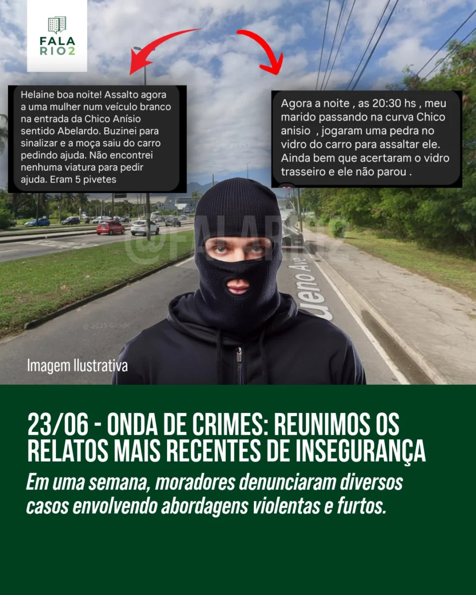 Aumentam os relatos de violência nos últimos dias na Barra Olímpica