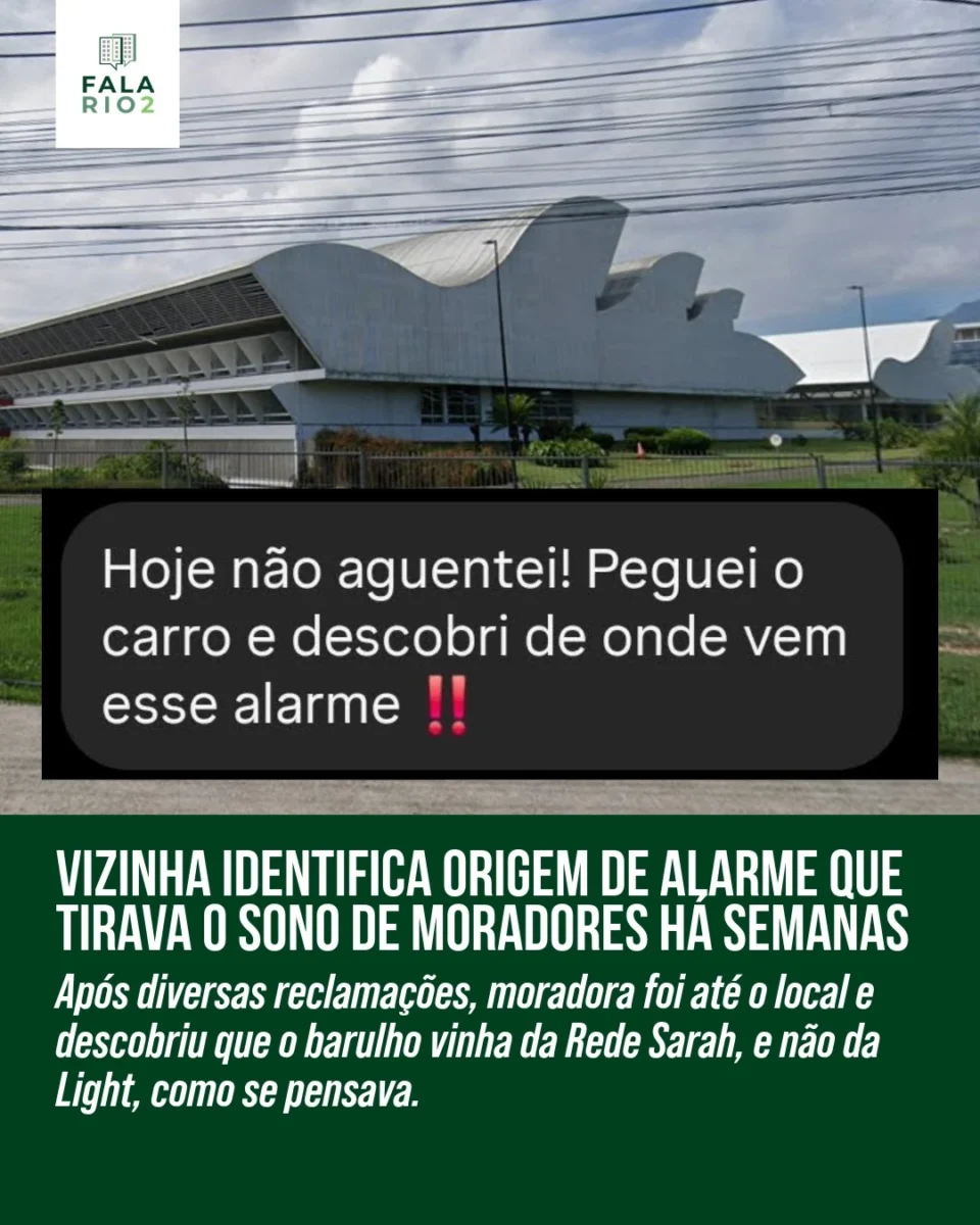 Há semanas, moradores do Rio2 reclamavam de um alarme que disparava durante a madrugada, muitas vezes antes das 6h, e se