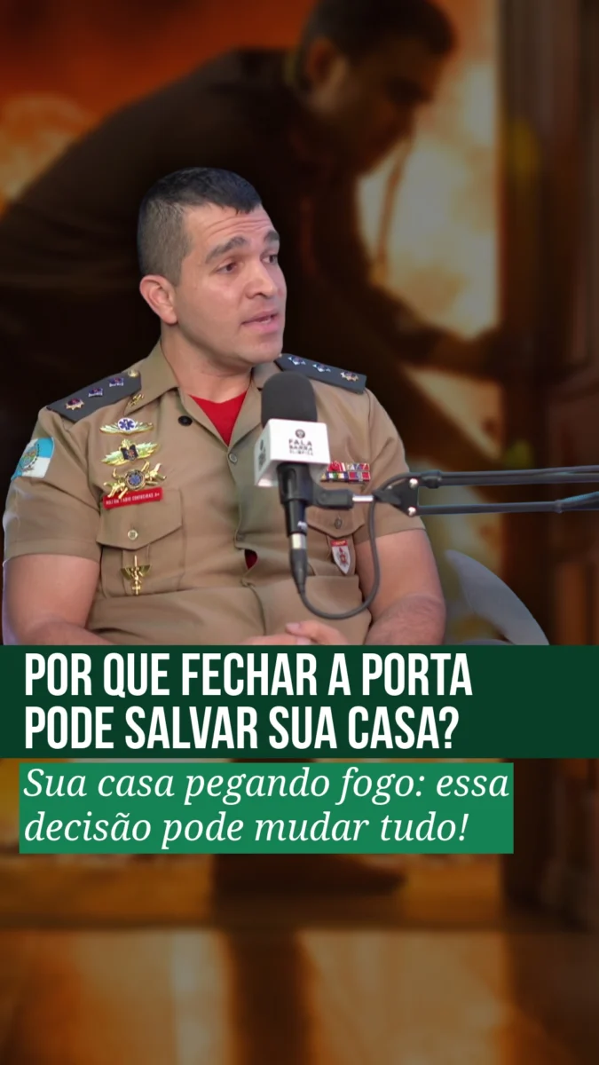 Você sairia de casa deixando o fogo se espalhar?