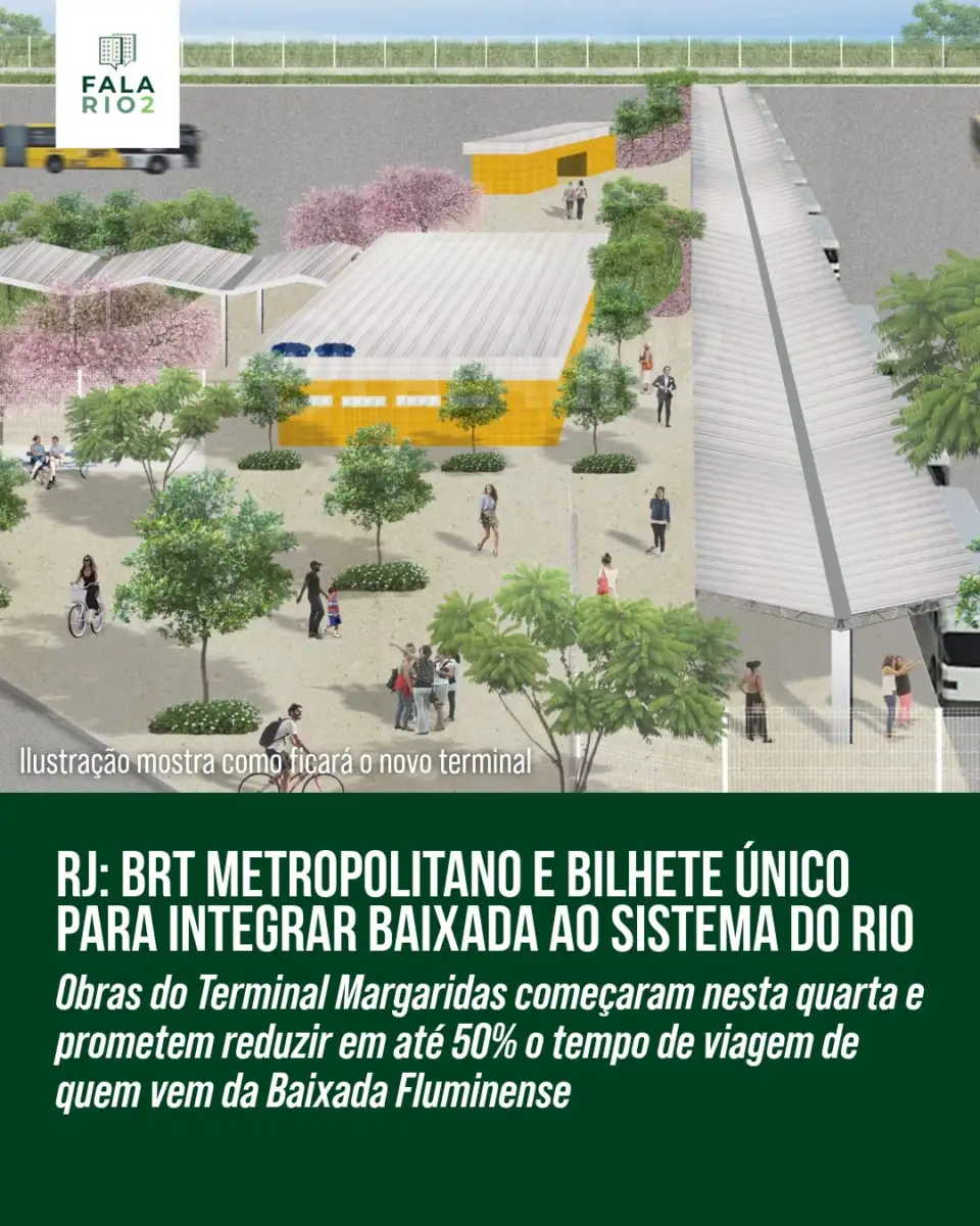 A Prefeitura do Rio deu início, nesta quarta-feira (6), às obras do Terminal Margaridas, que fará a integração direta entre