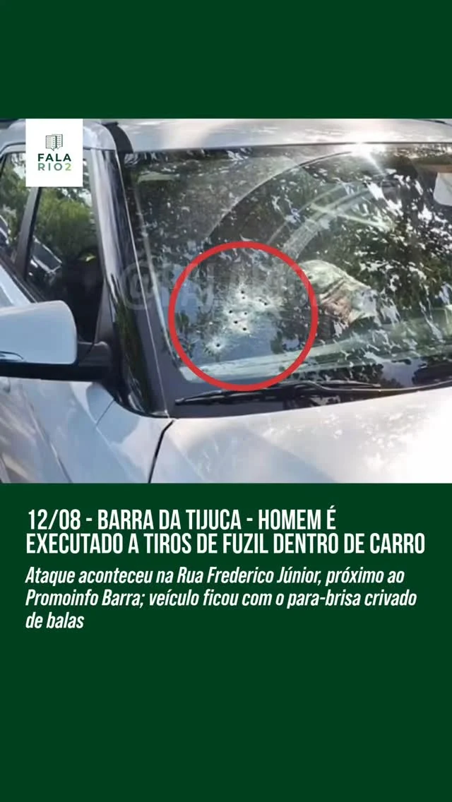 Rio de Janeiro – Um homem foi morto a tiros de fuzil na tarde desta terça-feira (12) na Rua Frederico Júnior, na Barra da