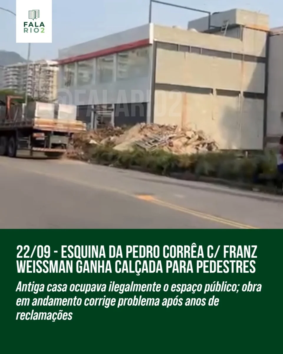 Depois de anos de reclamações, pedestres que passam pela esquina da Rua Franz Weissman com a Estrada Coronel Pedro Corrêa