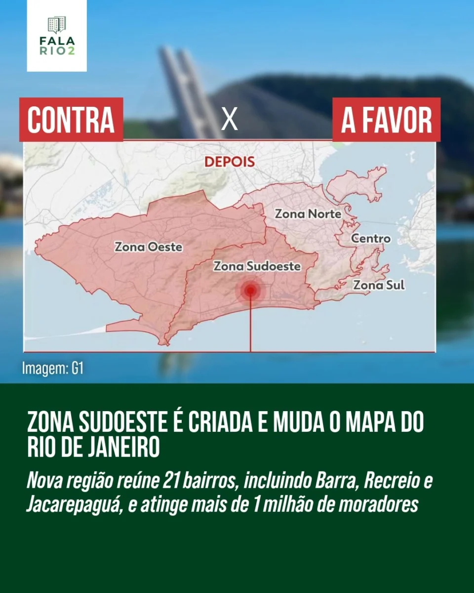 Desde a última terça-feira, 9 de setembro de 2025, o município do Rio de Janeiro passou a contar oficialmente com uma nova