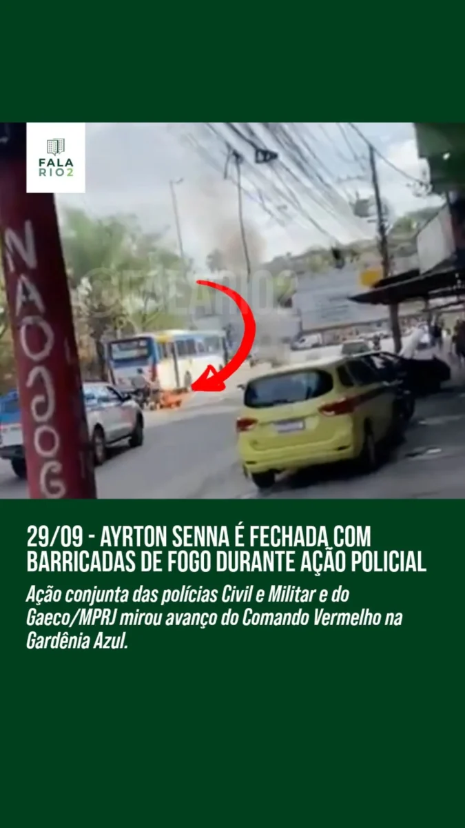 Operação na Gardênia Azul tem 12 presos, barricadas de fogo e ônibus tomados