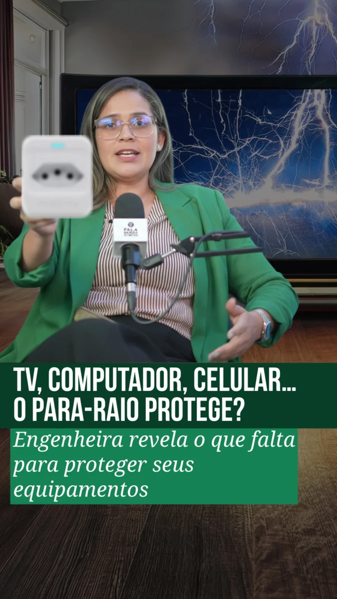 O para-raio do prédio protege sua televisão e outros eletrodoméstico?
