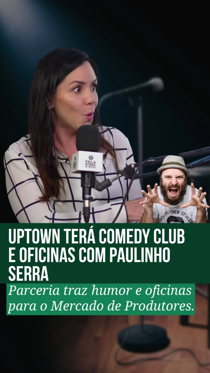 O Uptown acaba de assinar contrato com o comediante Paulinho Serra (@paulinhoserra10) para criar um novo comedy club no