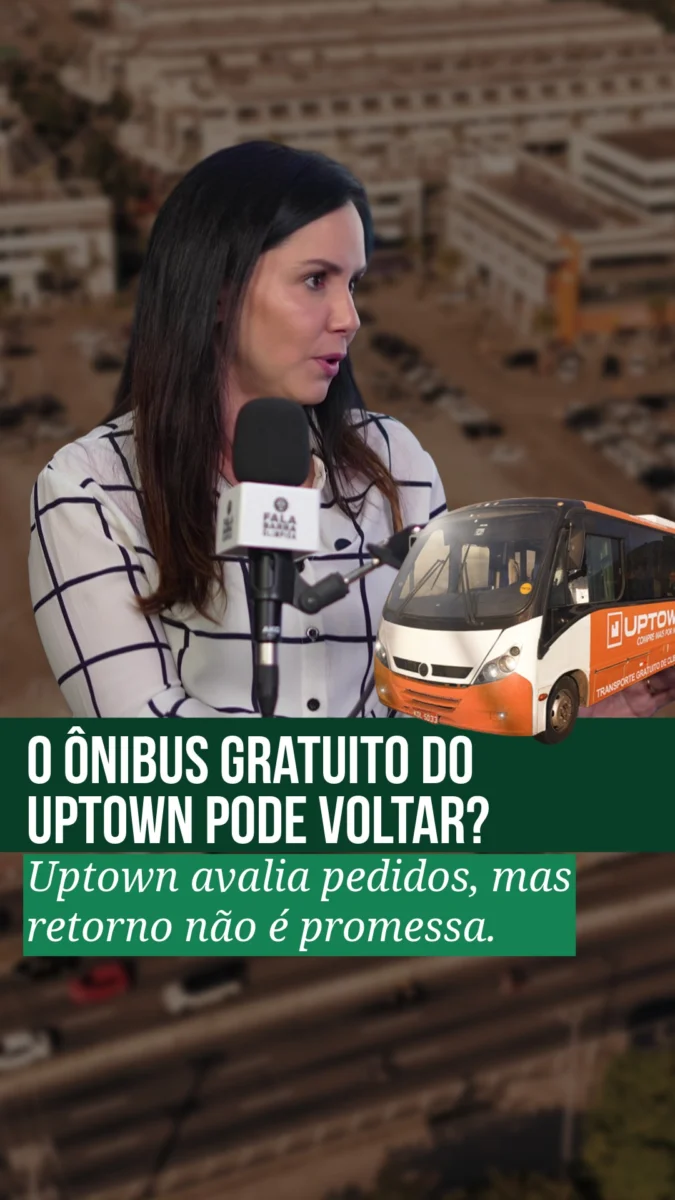 Durante o episódio, uma seguidora chamada Tatiana enviou a pergunta informando que o ônibus que atendia o Uptown teria