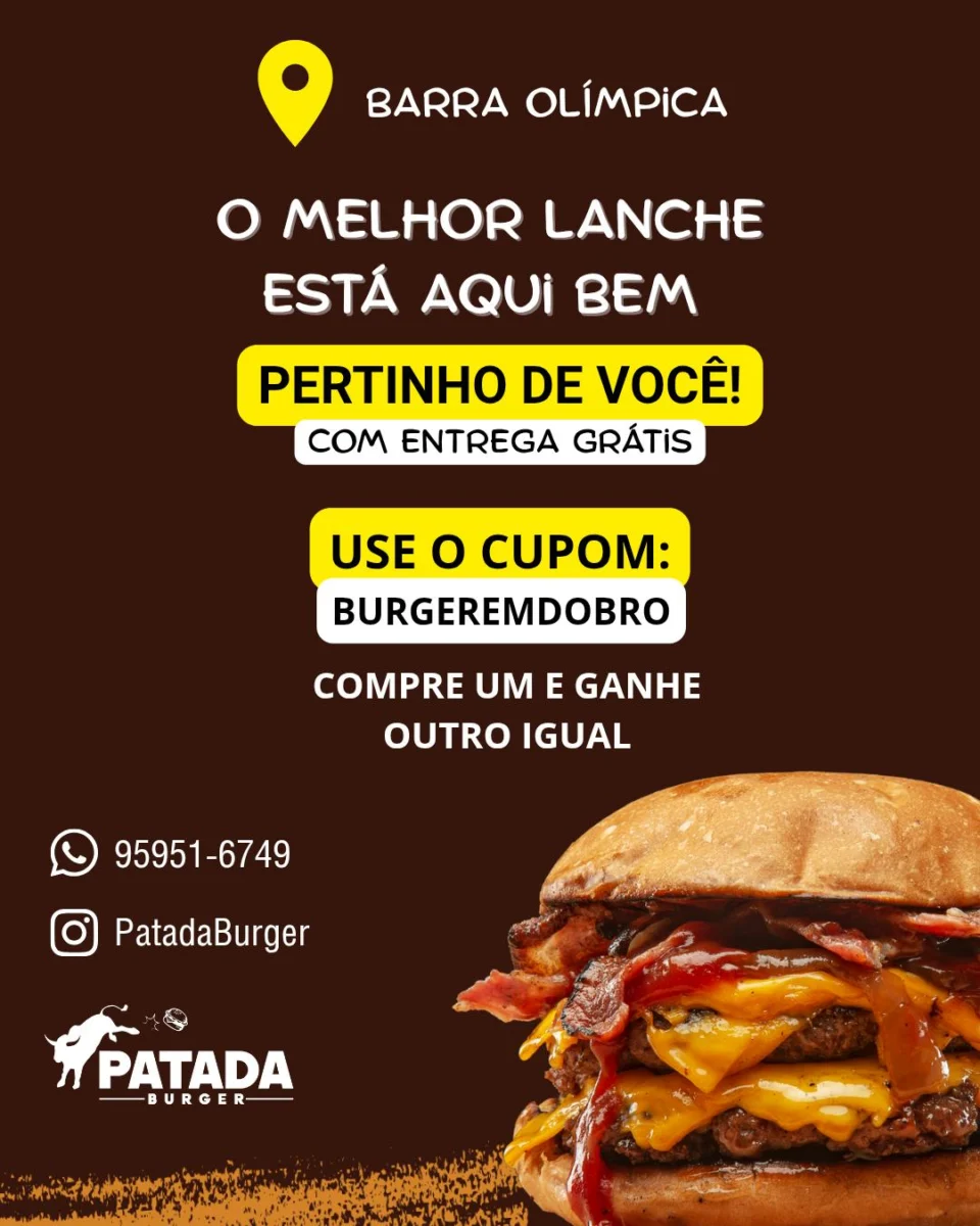Recado da @patadaburger para os vizinhos.