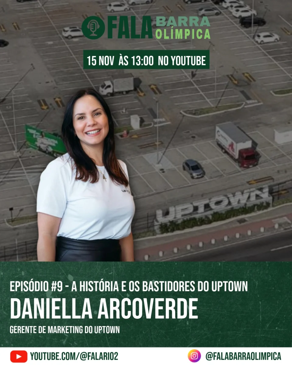 No Sábado, 15 de novembro, vai ao ar mais um episódio do Fala Barra Olímpica, o podcast do FalaRio2, que recebe convidados