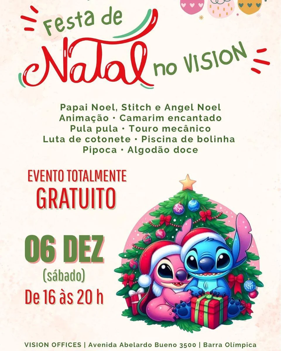 Recado do @vision.eventos.barra para nossos vizinhos: