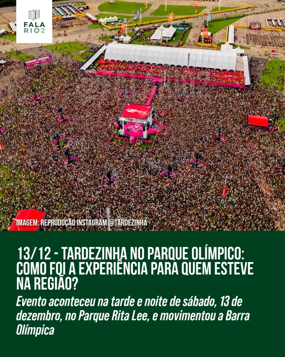 Na tarde e noite de sábado, 13 de dezembro, o Parque Olímpico, também conhecido como Parque Rita Lee, recebeu mais uma