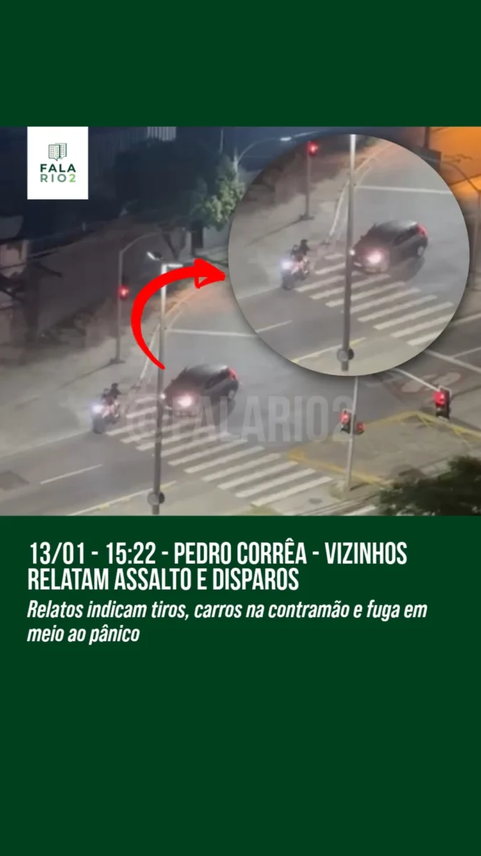 Na noite de terça-feira, 13 de janeiro, por volta das 19h50, vizinhos relataram um assalto no retorno da Avenida Coronel