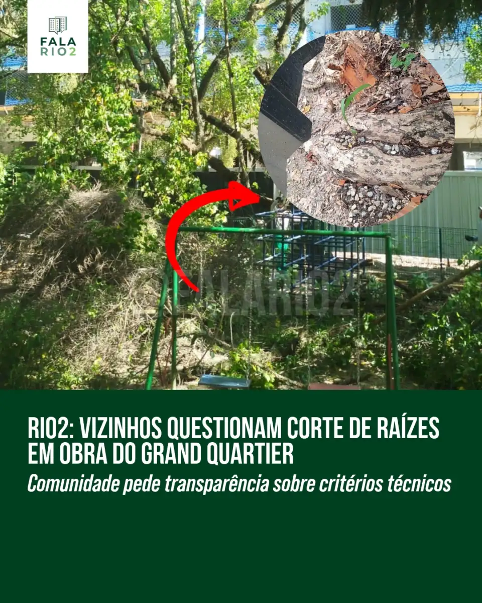 Moradores do Rio2 enviaram denúncia à página relatando possível intervenção em árvores localizadas na Praça Burle Marx, em