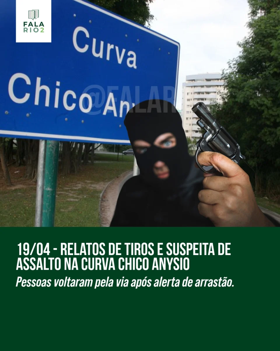 Vizinhos relataram momentos de tensão na noite deste domingo (19) na Curva Chico Anysio, próximo à chegada na Avenida