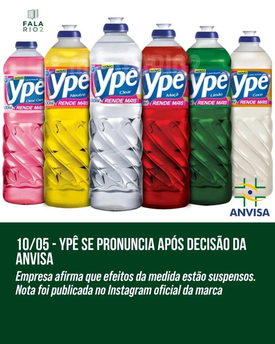 Após a repercussão da decisão da Anvisa envolvendo produtos da Ypê, a marca publicou um esclarecimento em seu Instagram