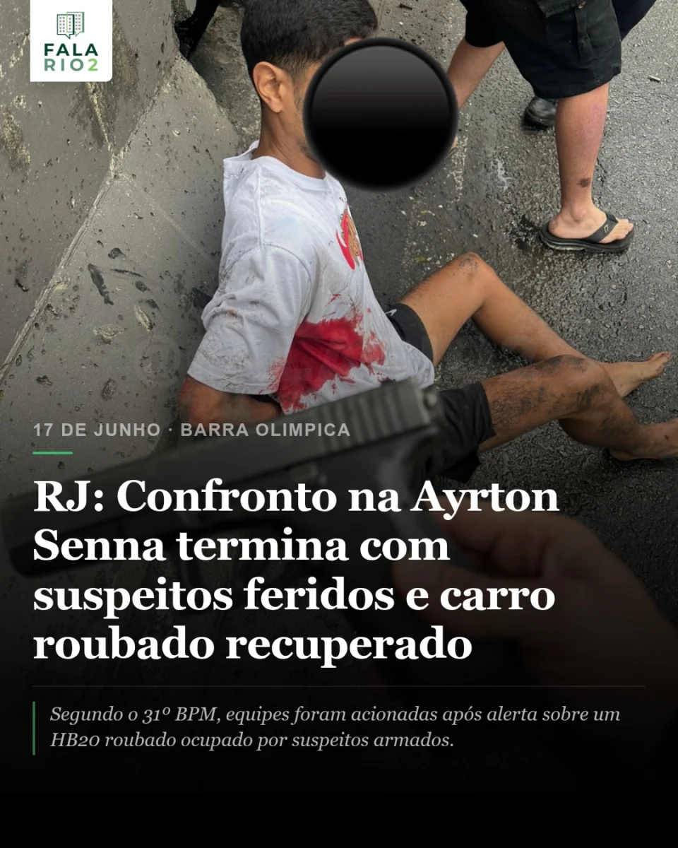 Equipes do 31º BPM atuaram na manhã de quarta-feira, 17 de junho de 2026, na Avenida Ayrton Senna, na altura do Mergulhão,