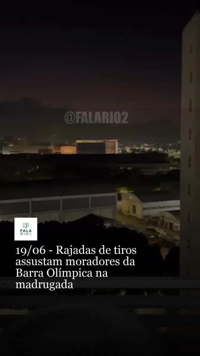 A madrugada desta sexta-feira, 19 de junho, começou assustando moradores da Barra Olímpica.