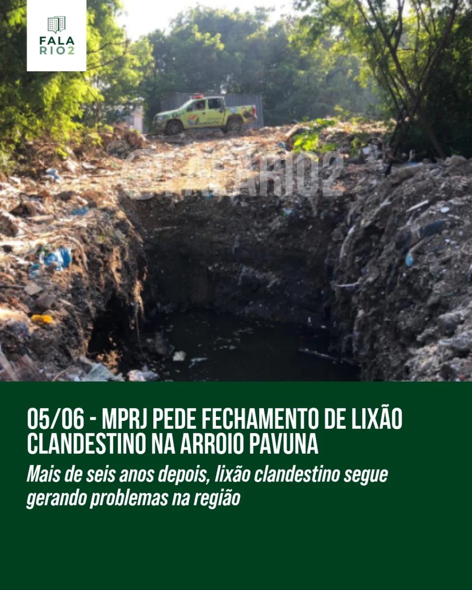 O Ministério Público do Rio de Janeiro (MPRJ) acionou a Justiça para exigir o fechamento de um lixão clandestino localizado
