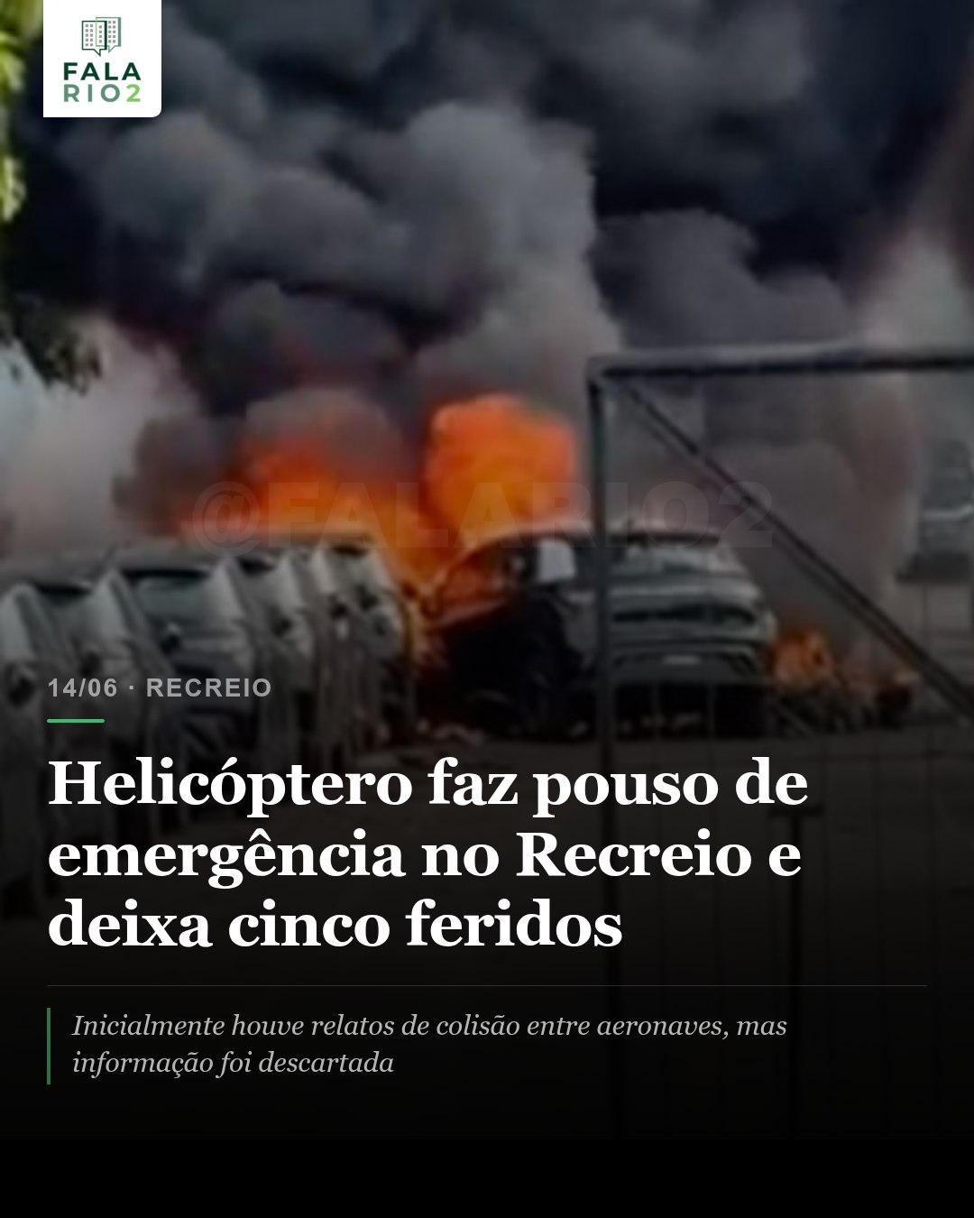 Queda Helicoptero Recreio