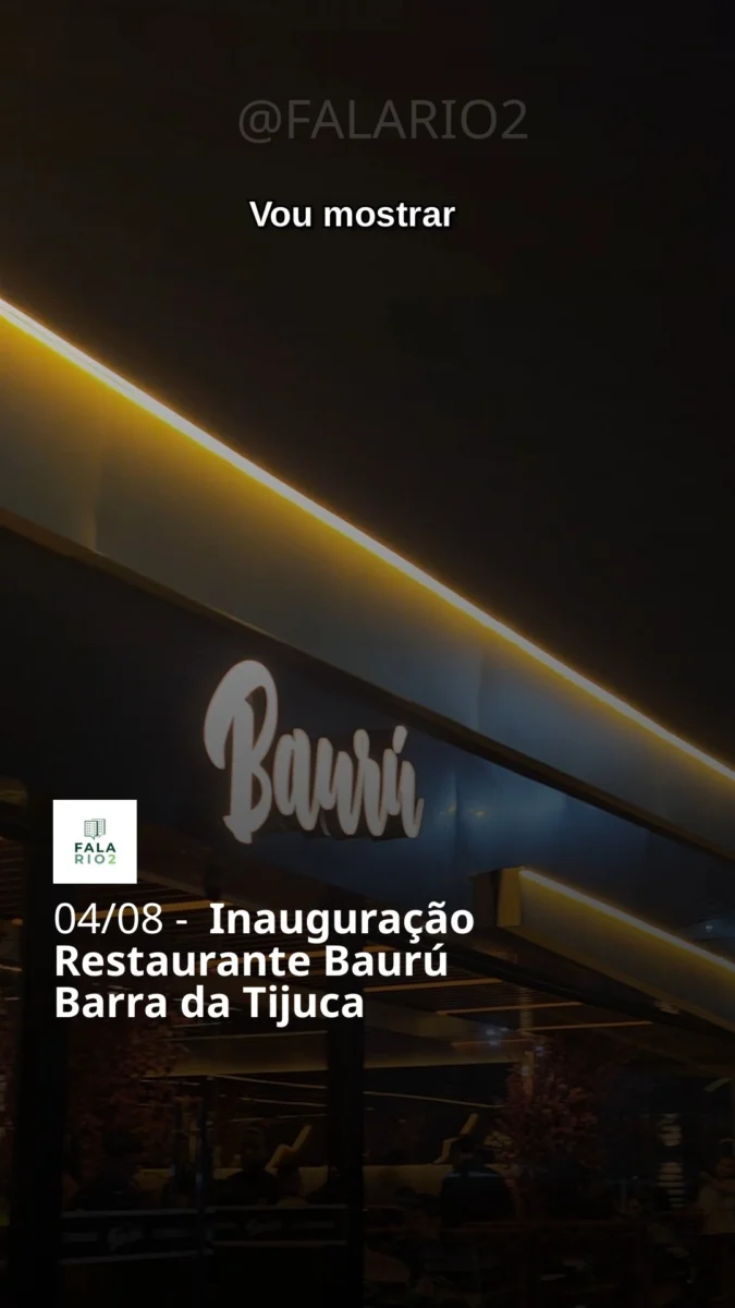 Tem novidade gastronômica na Barra da Tijuca!