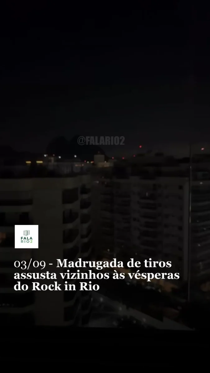 A madrugada desta quinta-feira, 3 de setembro, assustou vizinhos da Barra Olímpica com uma intensa e prolongada sequência de