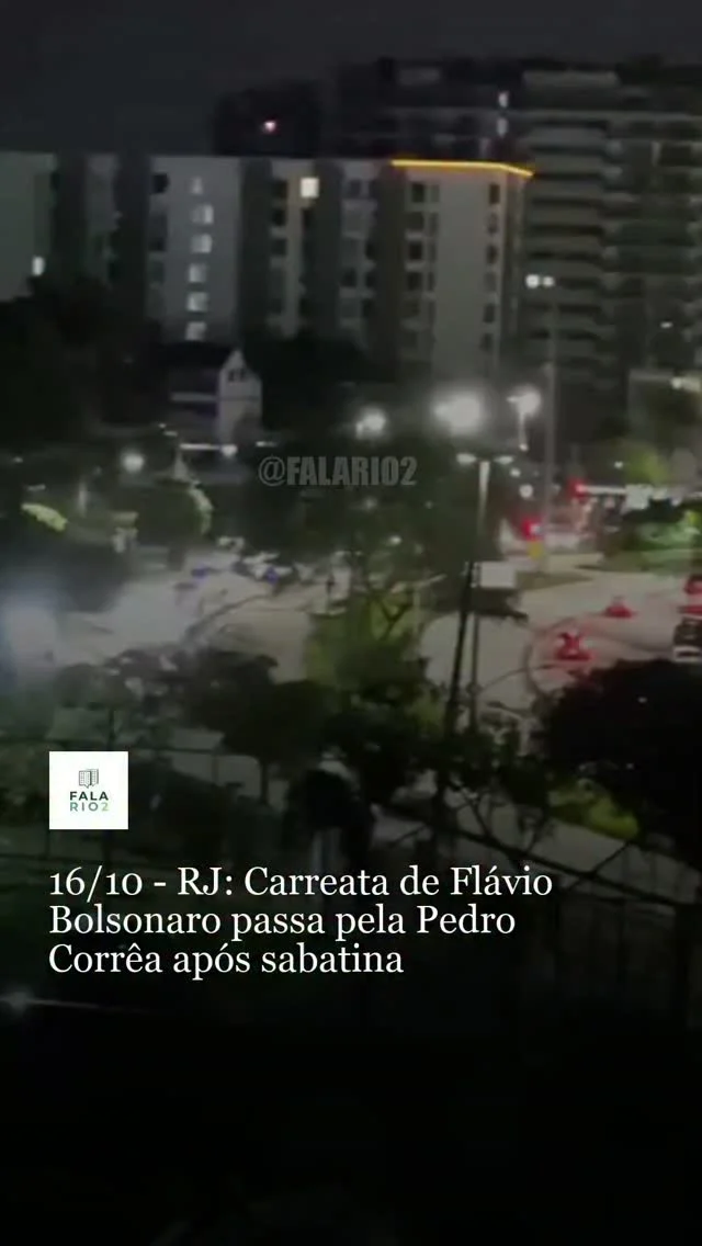 Na noite de sexta-feira, 16 de outubro, uma carreata de apoio ao candidato à Presidência da República Flávio Bolsonaro (PL)